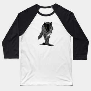 Wolf walking Baseball T-Shirt